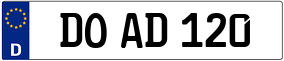 Trailer License Plate